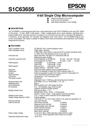  Datasheet Preview Page 1