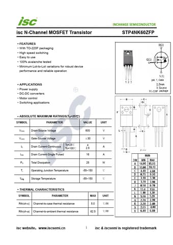  Datasheet Preview Page 1