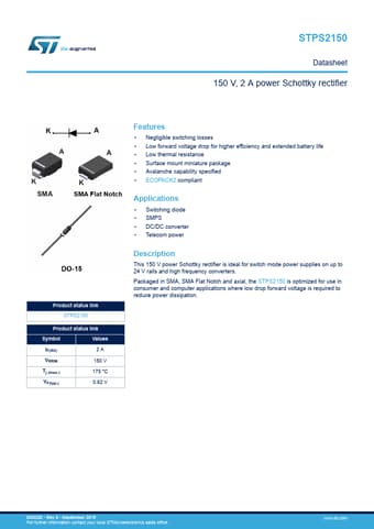  Datasheet Preview Page 1