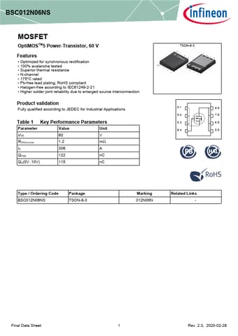  Datasheet Preview Page 1