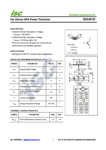  Datasheet Preview Page 1