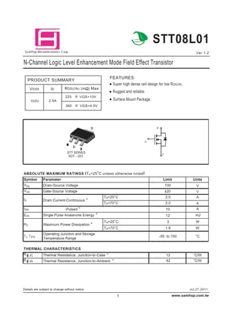  Datasheet Preview Page 1