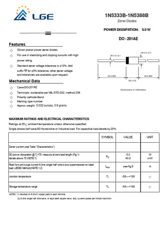  Datasheet Preview Page 1
