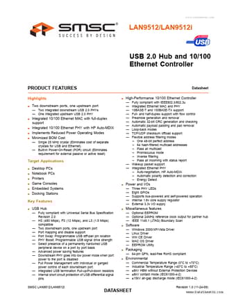  Datasheet Preview Page 1