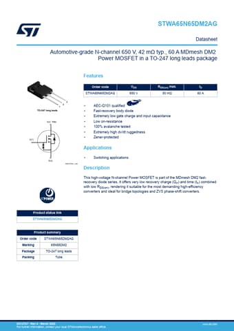  Datasheet Preview Page 1