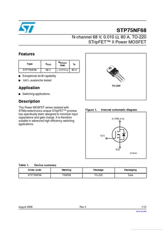  Datasheet Preview Page 1
