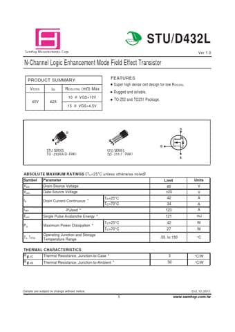  Datasheet Preview Page 1