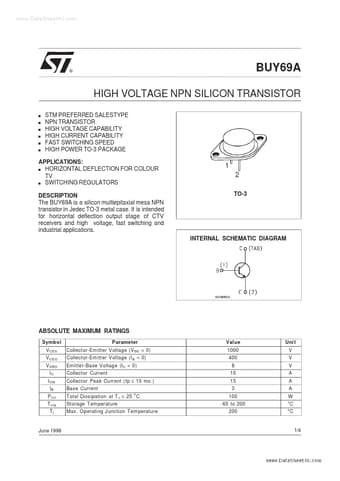  Datasheet Preview Page 1