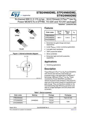  Datasheet Preview Page 1