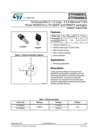  Datasheet Preview Page 1