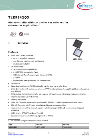  Datasheet Preview Page 1