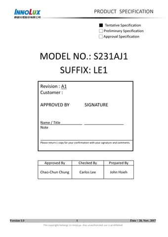  Datasheet Preview Page 1