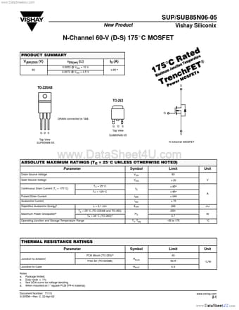  Datasheet Preview Page 1