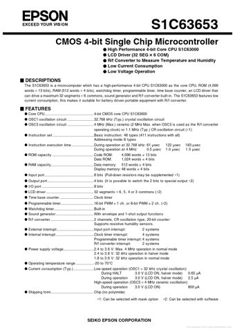  Datasheet Preview Page 1