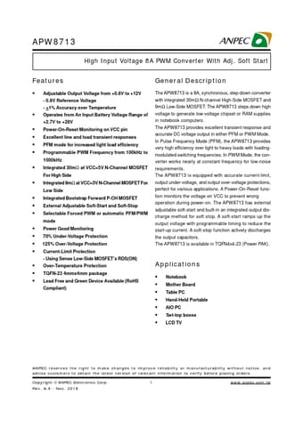  Datasheet Preview Page 1