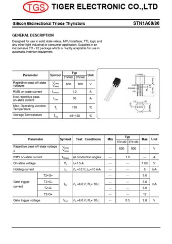  Datasheet Preview Page 1
