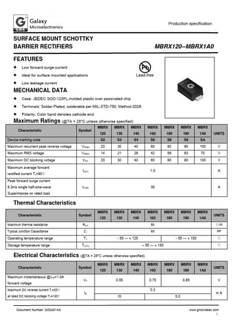  Datasheet Preview Page 1