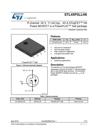  Datasheet Preview Page 1