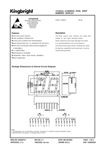  Datasheet Preview Page 1