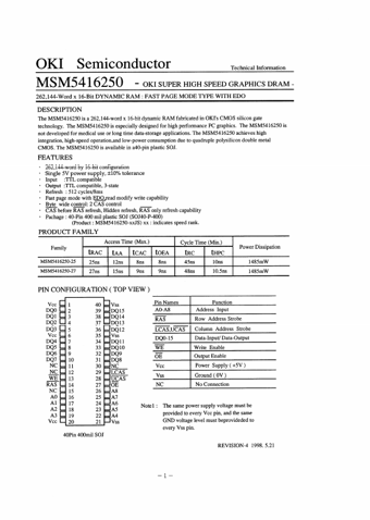  Datasheet Preview Page 1