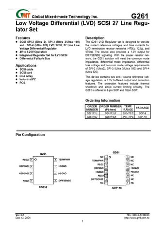  Datasheet Preview Page 1