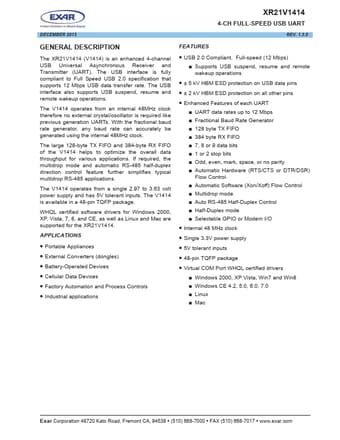  Datasheet Preview Page 1