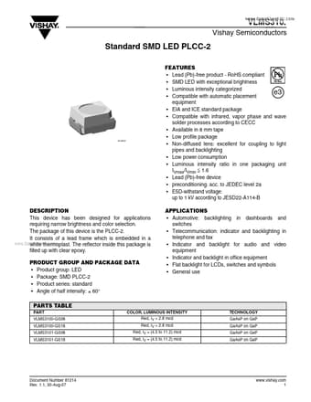  Datasheet Preview Page 1