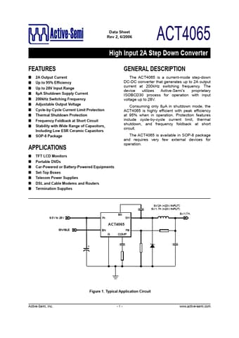  Datasheet Preview Page 1