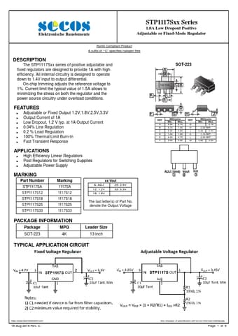  Datasheet Preview Page 1