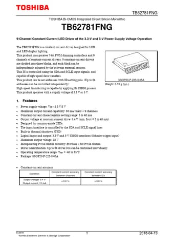  Datasheet Preview Page 1