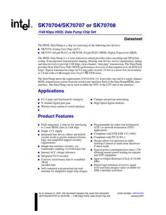  Datasheet Preview Page 1
