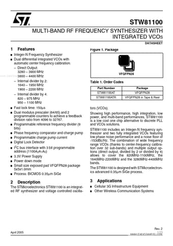  Datasheet Preview Page 1