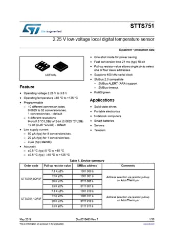  Datasheet Preview Page 1