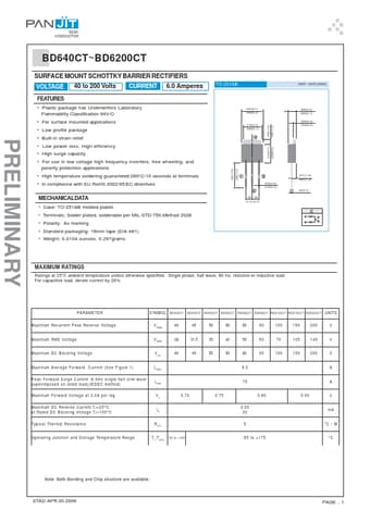  Datasheet Preview Page 1