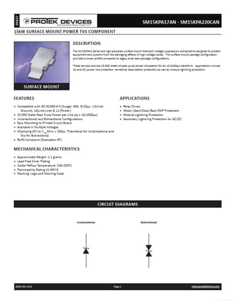  Datasheet Preview Page 1