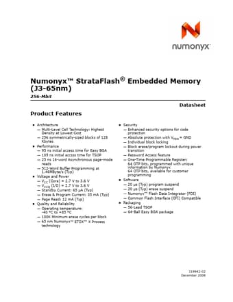  Datasheet Preview Page 1