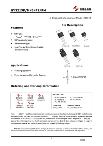  Datasheet Preview Page 1