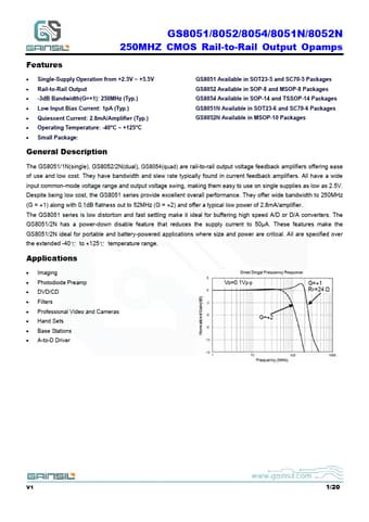  Datasheet Preview Page 1