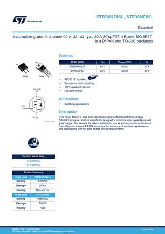  Datasheet Preview Page 1