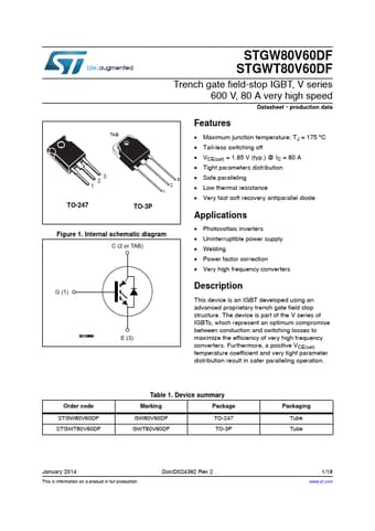  Datasheet Preview Page 1