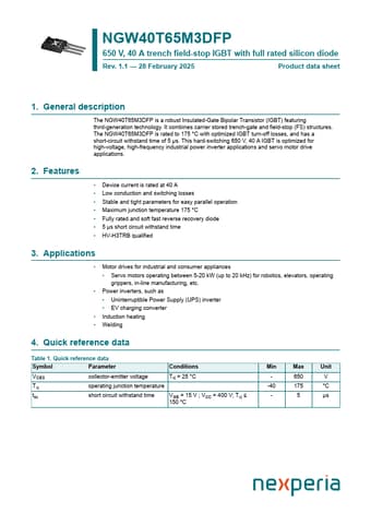  Datasheet Preview Page 1
