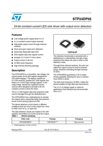  Datasheet Preview Page 1