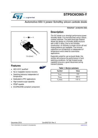  Datasheet Preview Page 1