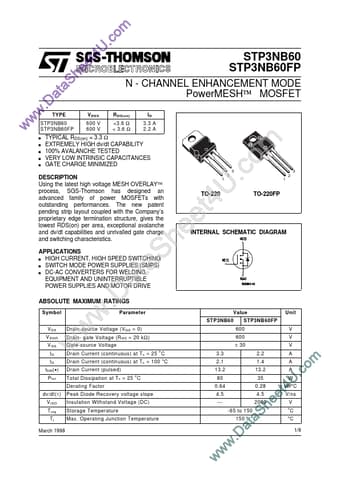  Datasheet Preview Page 1