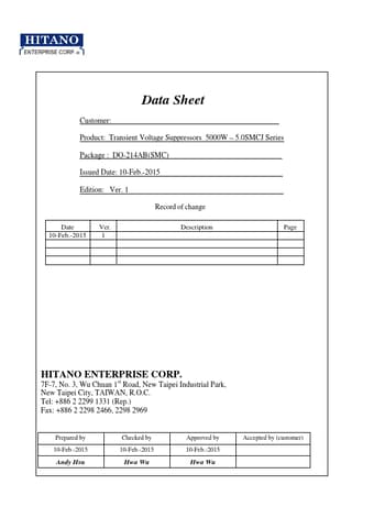  Datasheet Preview Page 1