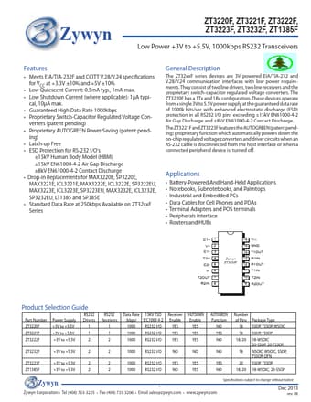  Datasheet Preview Page 1