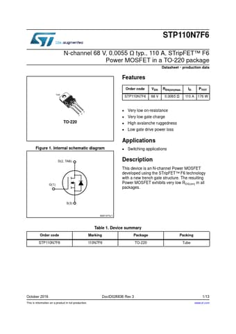  Datasheet Preview Page 1