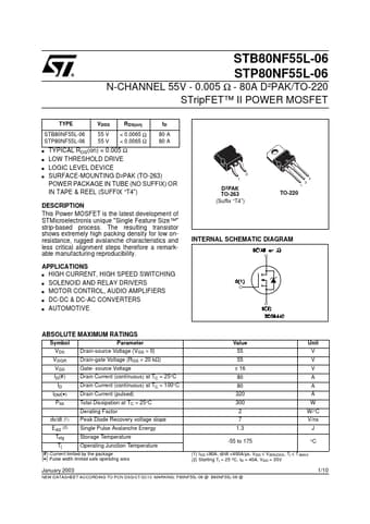  Datasheet Preview Page 1