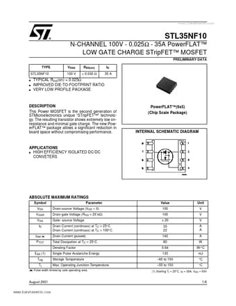  Datasheet Preview Page 1