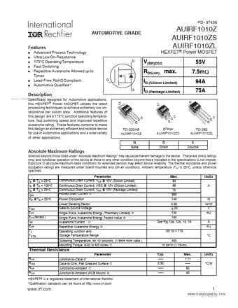 Datasheet Preview Page 1